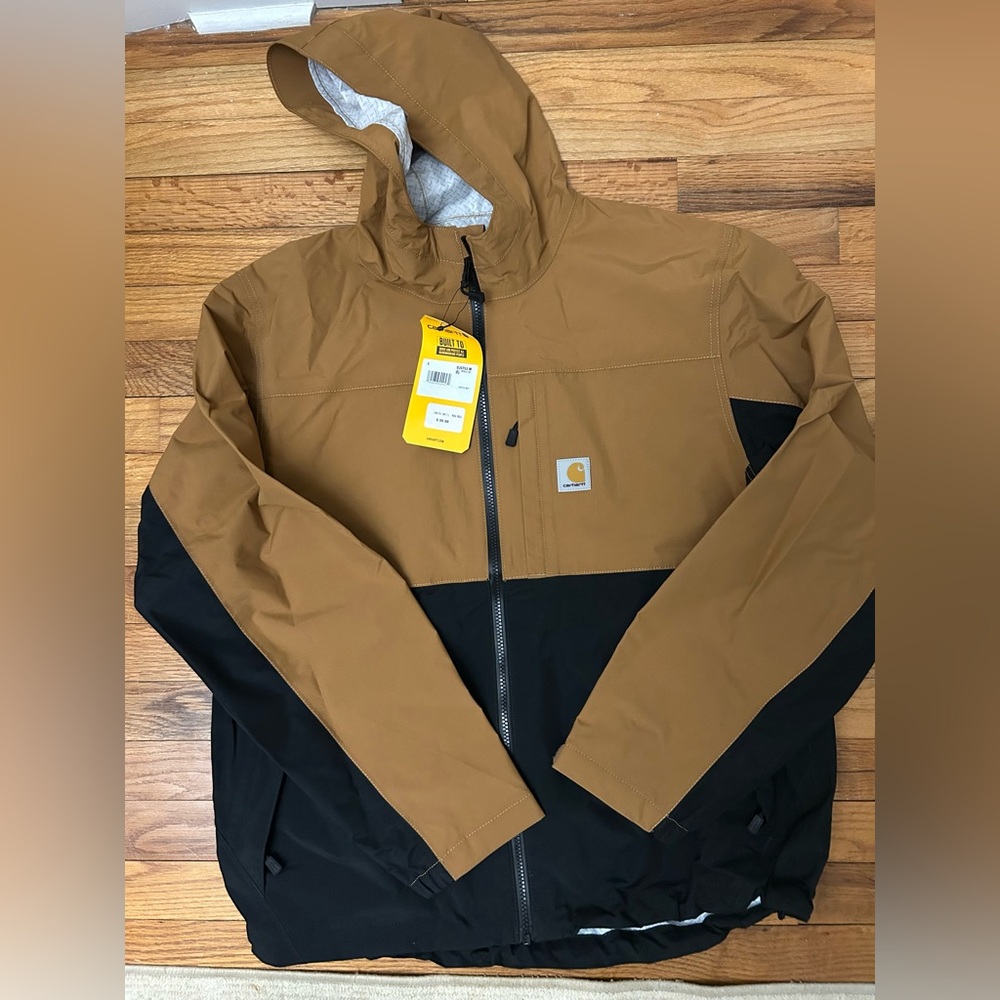 Carhartt Men's Tan and Black Storm Defender Jacket